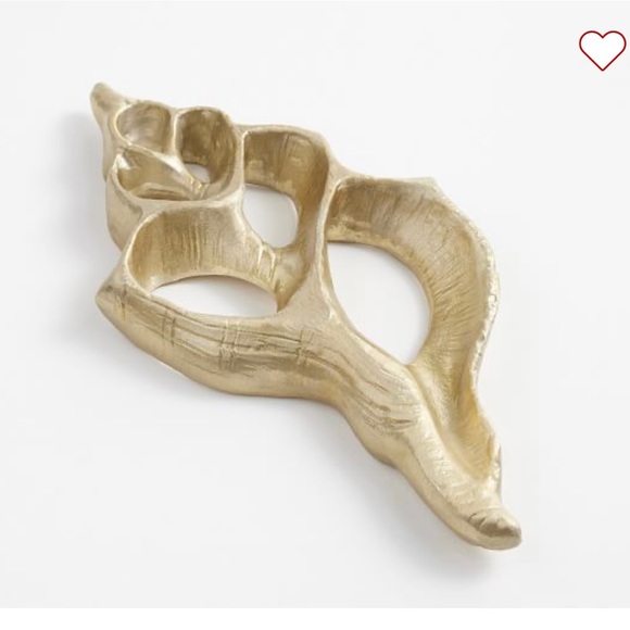 Pottery Barn Wall Decor Pottery Barn Brass Shell Decorative Object